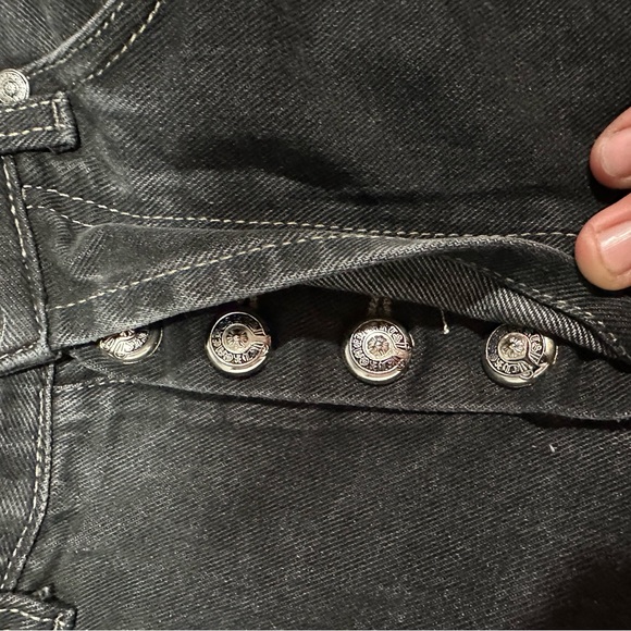 Chrome Heart Levi Jeans White Alligator and Snake Skin jeans - Picture 5 of 6